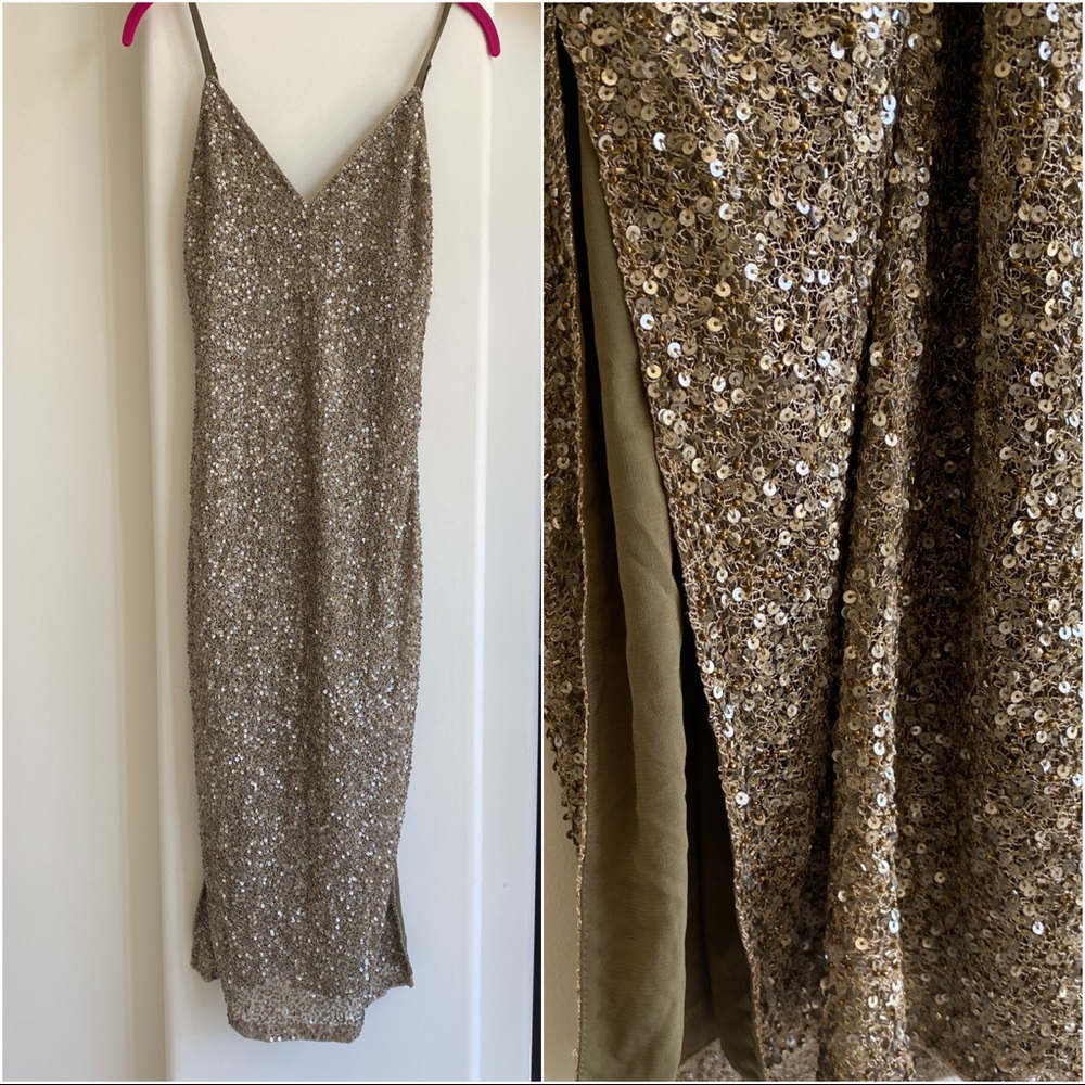 Alice & Olivia: Sequin Embellished Dress Sz: 2